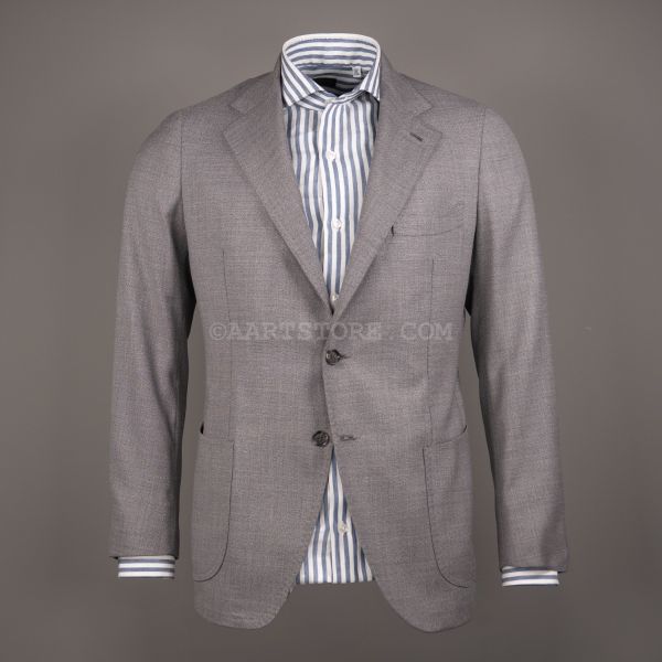 TOTO UNCINETTO LANA GIACCA GRIGIO PERLA