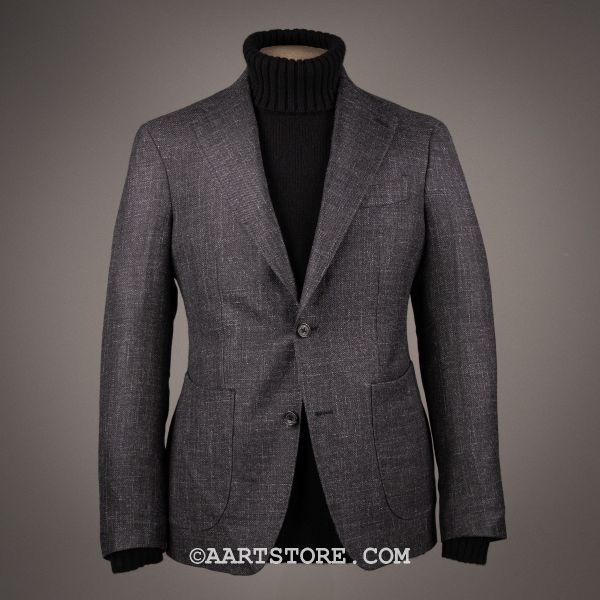 LANI PRAY WOOL SILK STRUCTO JACKET GRIGIO ARDESIA