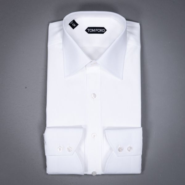 SEA ISLAND POPLIN DRESS SHIRT BIANCO