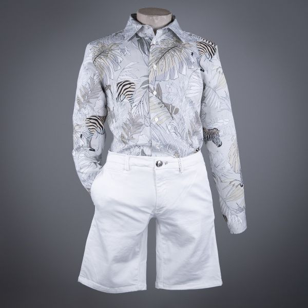 ZEBRA PRINT SHIRT NATURALE