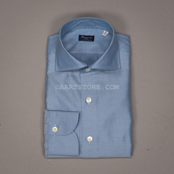 EDUARDO TWILL SHIRT CIELO BLU
