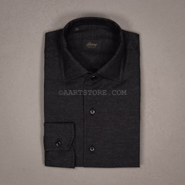 MARCELLO TWILL SHIRT GRIGIO
