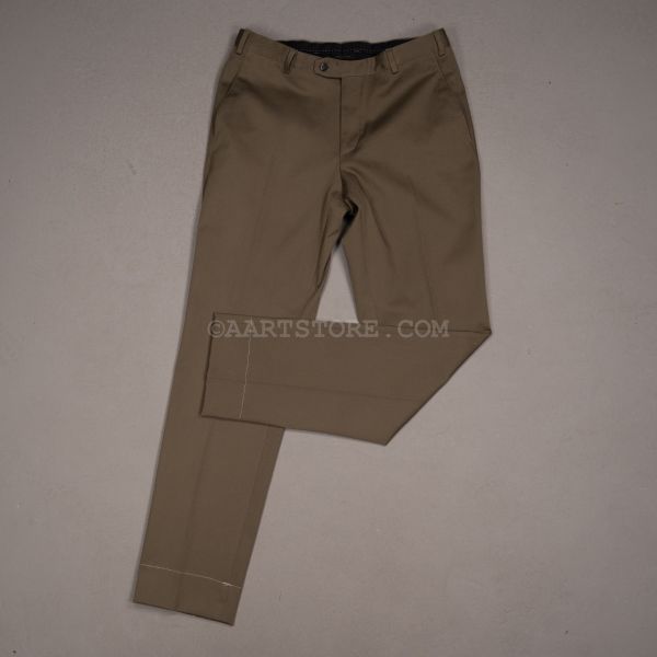 PIENZA TWILL DRESS CHINO VERDE MILITARE`