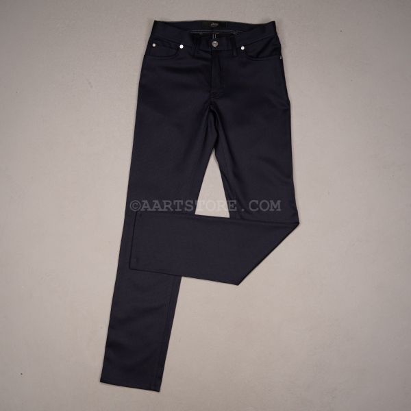 NEW MERIBEL WOOL TWILL JEANS BLU NOTTE