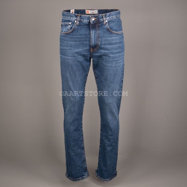 MAYFAIR ZIP DENIM JEANS LAVATO AUTHENTICO
