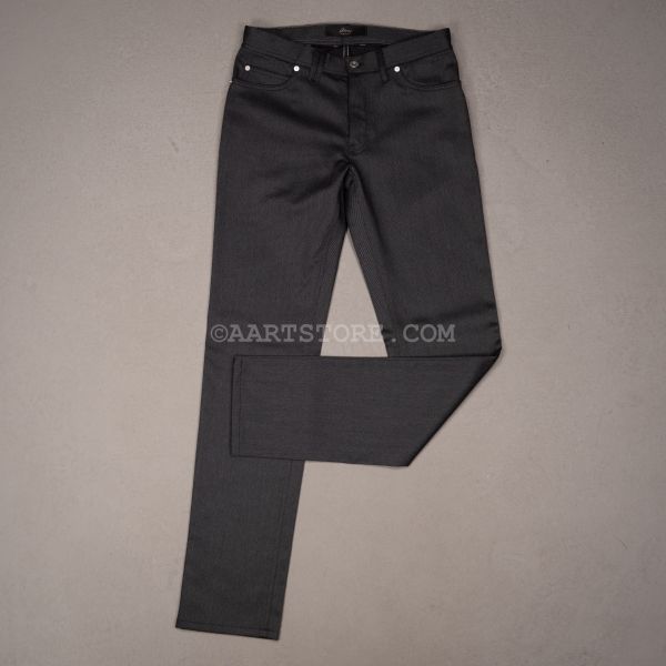 NEW MERIBEL WOOL TWILL JEANS ANTRACITE