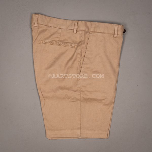 LINNEN COTTON STRETCH SHORT DESSERT STORM