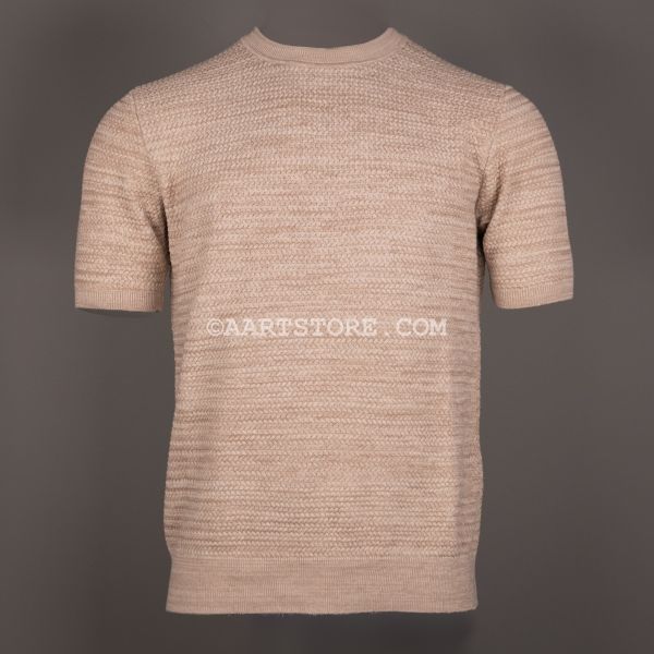MMRKF ROMA KNITTED T-SHIRT SABBIA