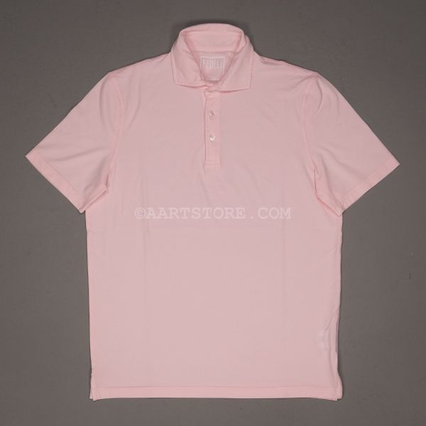 DRY COTTON JERSEY POLO ROSA CHIARO