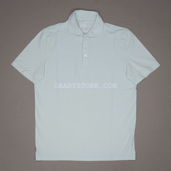 DRY COTTON JERSEY POLO MENTA CHIARO