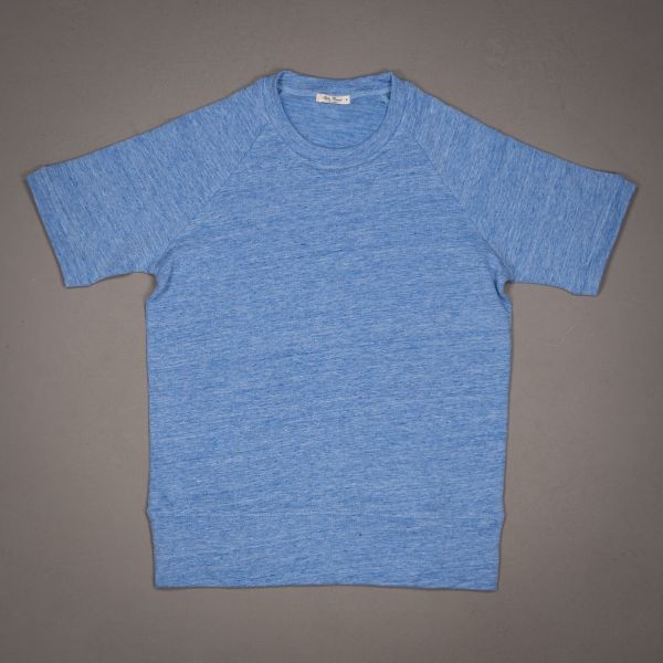 EDWIN LINNEN JERSEY SHORT SLEEVE CELESTE