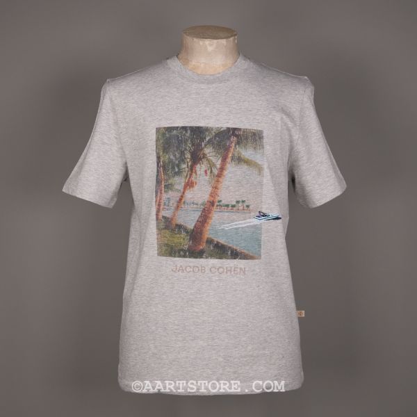 COSTINA SS RESORT JERSEY T-SHIRT GRIGIO