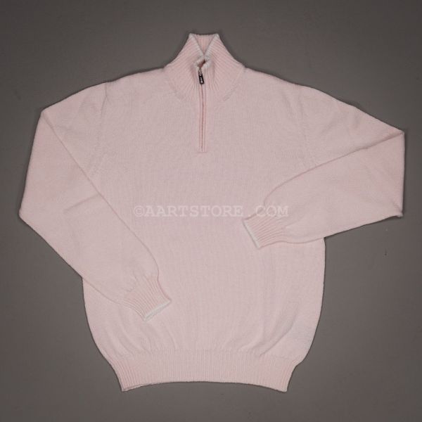 SKORPIOS HALF ZIP KNIT ROSA BITONE