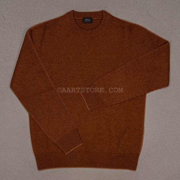 BROSNAN CASHMERE SILK HIVE CREW KNIT RAME