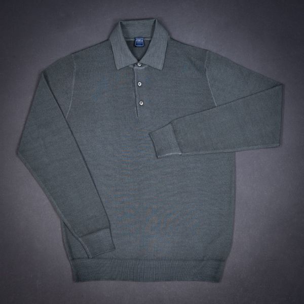 SPORTMAN MERINO FAST POLO SWEATER MILITARE