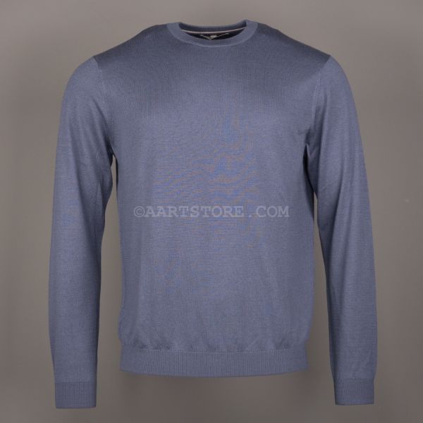 DYLAN SWEATER SILK CASHMERE GRIGIO BLU