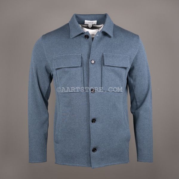 COTTON BOMBER HARRIS JACKET BLU MARE