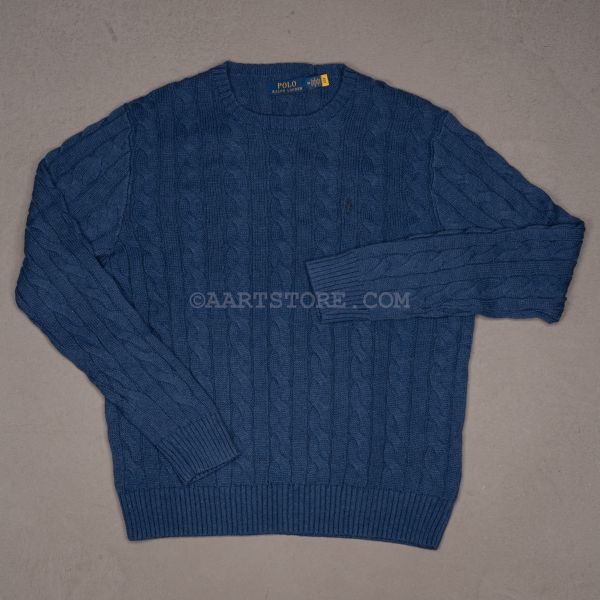 COTTON CABLE CREW NAVY