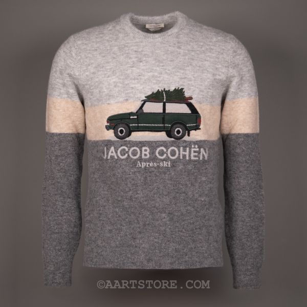 X0017 MAGLIONE APRES-SKI GRIGIO TRAVERTINO