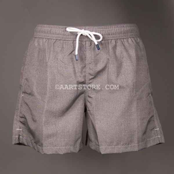 MADEIRA AIRSTOP STAMPATO SWIMSHORT KHAKY GRIGIO