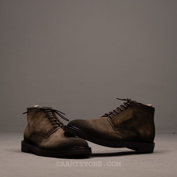 HOPKINS FLEX DESSERTBOOT CASHMIRE MILITARE