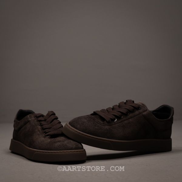 REFERENC CASSETTA SNEAKER DARK BROWN