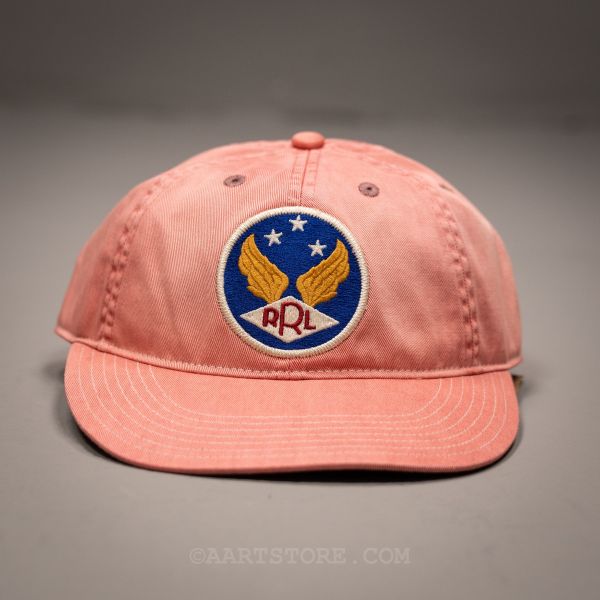 RRL AIRFORCE LOGO CAP FADED RED